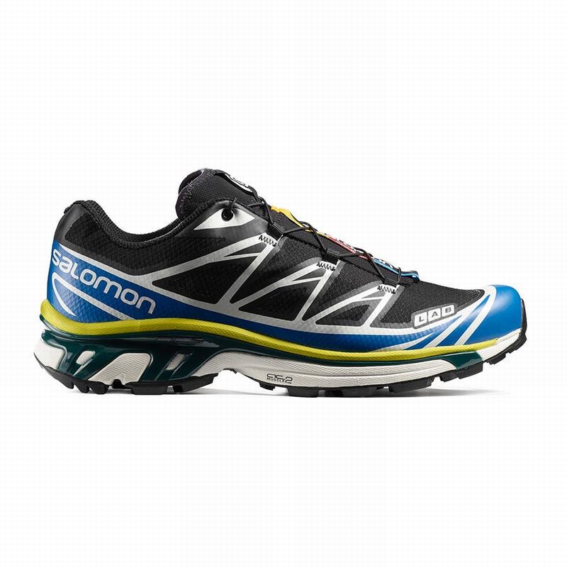 SALOMON XT-6 Philippines - Men's Trail Running Shoes - Black/Blue | 170529-FGS